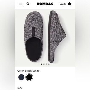 Men's Bomba Black Slippers size 10